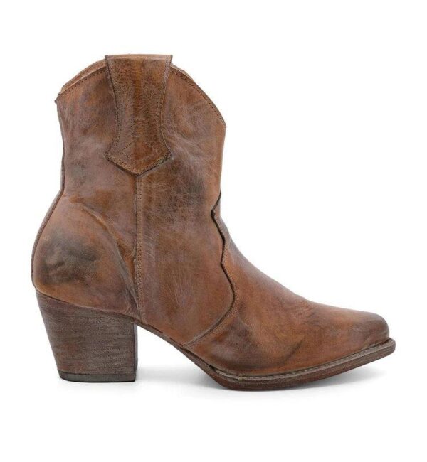Women's short cowboy boots pointed toe ankle western boots - Image 10