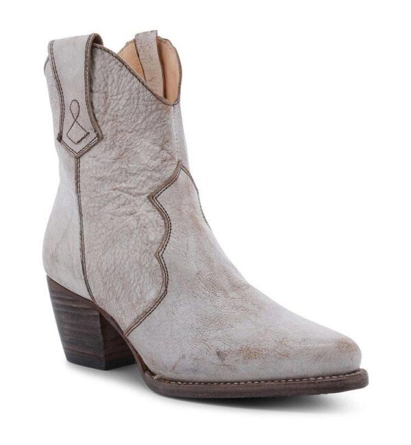 Women's short cowboy boots pointed toe ankle western boots - Image 11