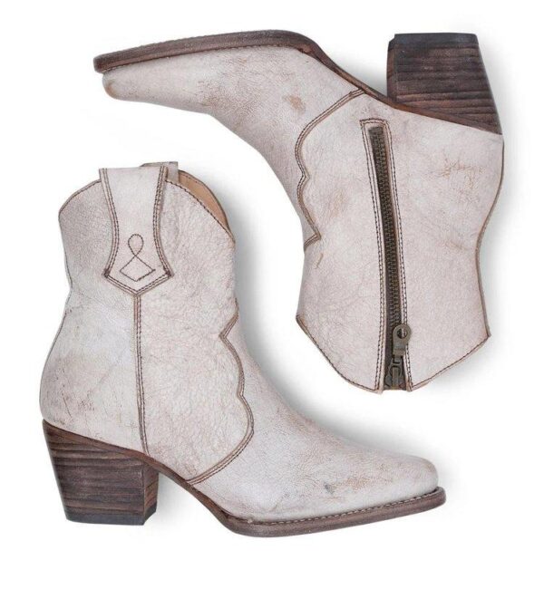 Women's short cowboy boots pointed toe ankle western boots - Image 12