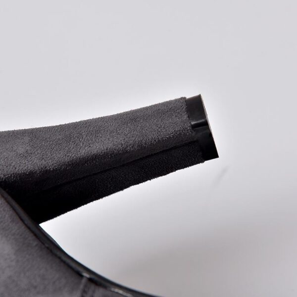 Over the knee heeled boots elastic suede long boots thigh high boots - Image 15