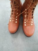 Over the knee combat boots thigh high motorcycle boots lace up tall boots for women