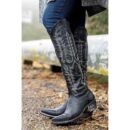 Knee high western cowboy boots pointed toe cowgirl boots vintage country boots