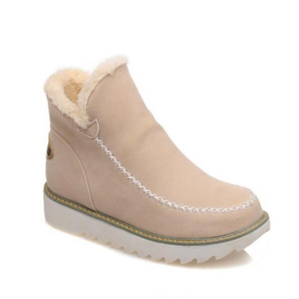 Women's fur lining snow boots non-slip ankle snow boots fashion winter boots - Image 2