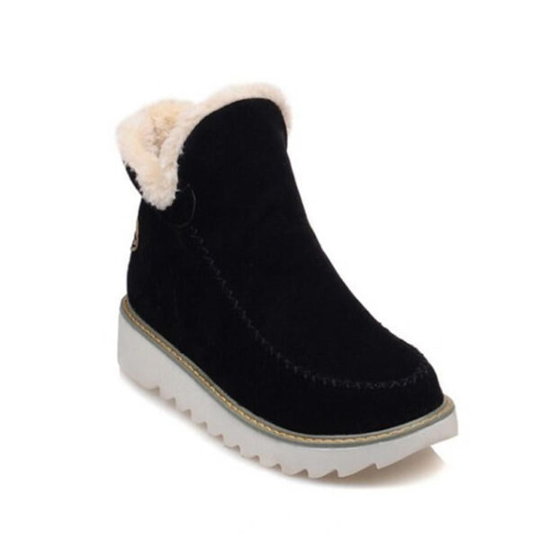 Women's fur lining snow boots non-slip ankle snow boots fashion winter boots - Image 15