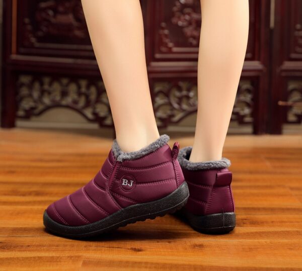 Waterproof fur lining snow boots non-slip warm snow boots for women - Image 20