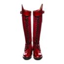 Knee high riding boots for women lace up low heel riding boots