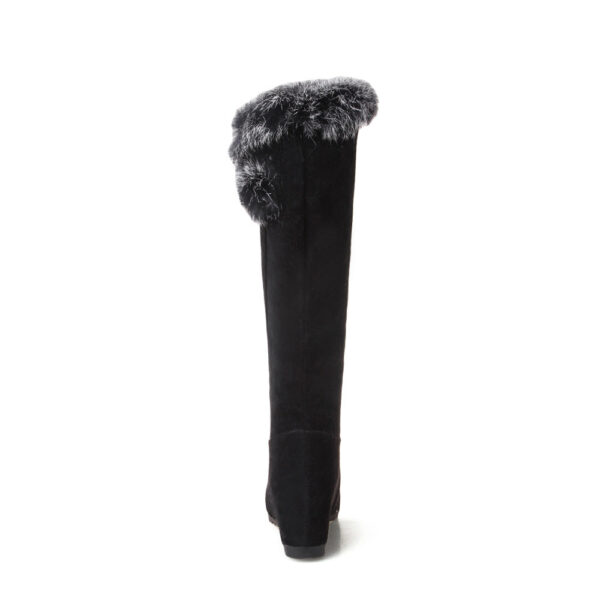 Winter warm plush lining over the knee boots pull on - Image 13