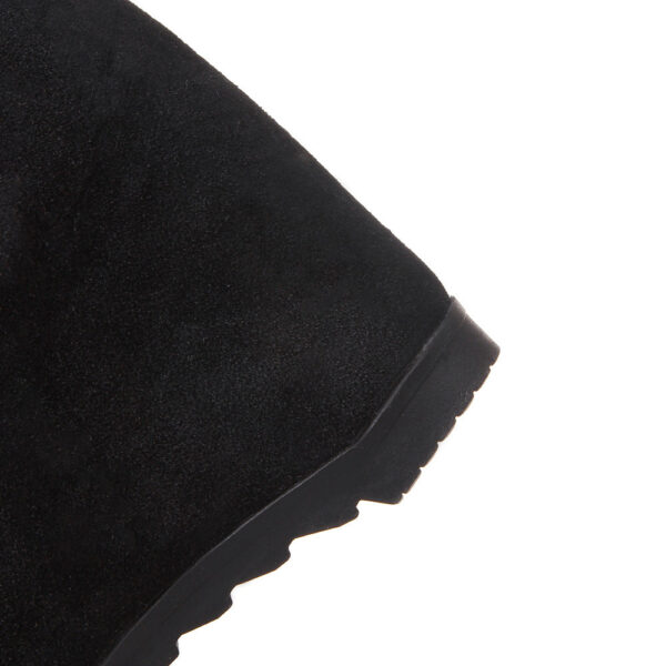 Winter warm plush lining over the knee boots pull on - Image 14