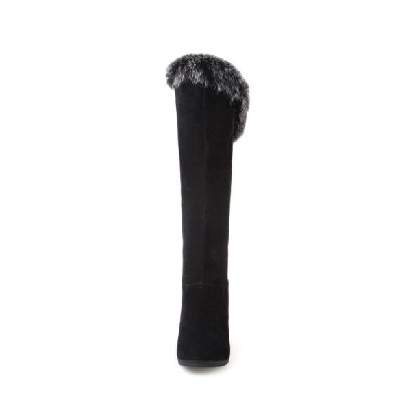 Winter warm plush lining over the knee boots pull on - Image 15