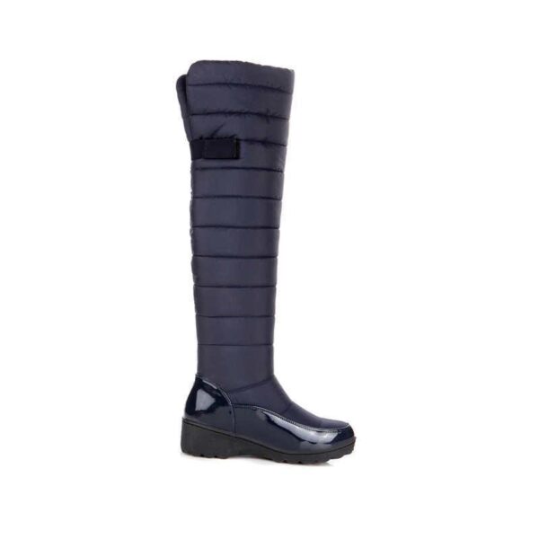 Waterproof knee high snow boots fur lining tall boots for women - Image 7