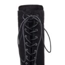 Over the knee lace-up boots fashion low heel thigh high boots with zipper