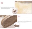 Fur lining lace-up snow boots warm ankle snow boots for women winter warm short boots